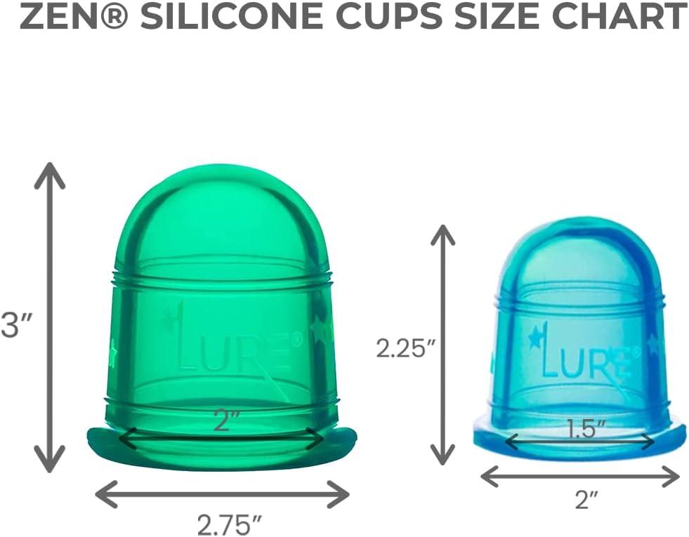 LURE Essentials Cellulite Cup Cupping Therapy Sets Silicone Anti