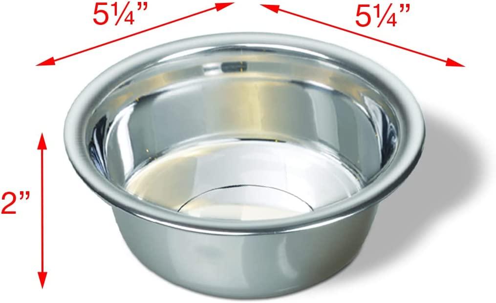 Van Ness Pets Small Lightweight Stainless Steel Dog Bowl 16 oz - Food and Water  Dish | Buy Now with Express International Delivery | GoSupps.com