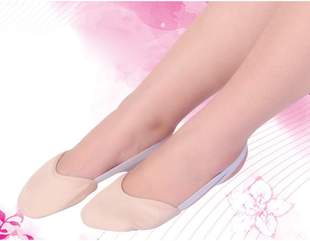 ARTIBETTER Girl Ballet Shoe Half Toe Sock Size M (Skin Color)