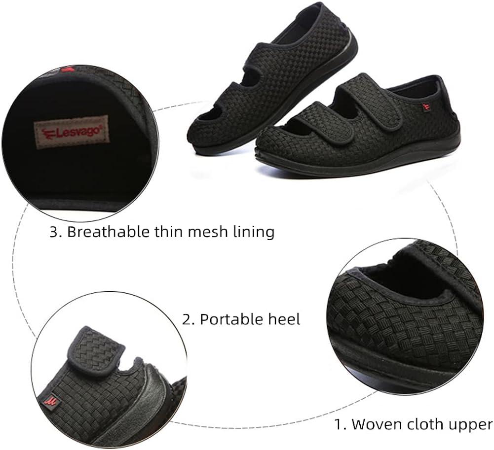 mens adjustable slippers for swollen feet