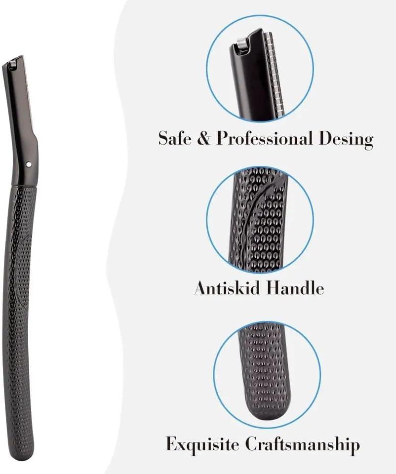 Groomixx Premium Quality Eyebrow Razor Metal Handle Biodegradable ...
