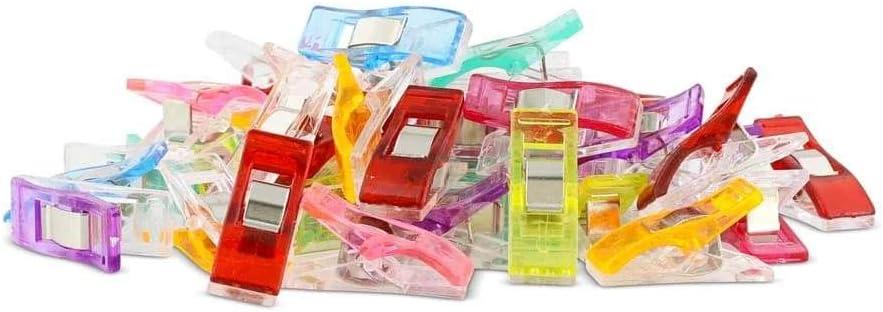 Quilting Clips with Tin Box Package, Assorted Colors, Pack of 100