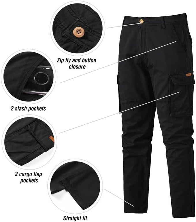 Buy Men Wide Leg 6 Pocket Cargo Denim Jeans (28, Black) at Amazon.in-hkpdtq2012.edu.vn