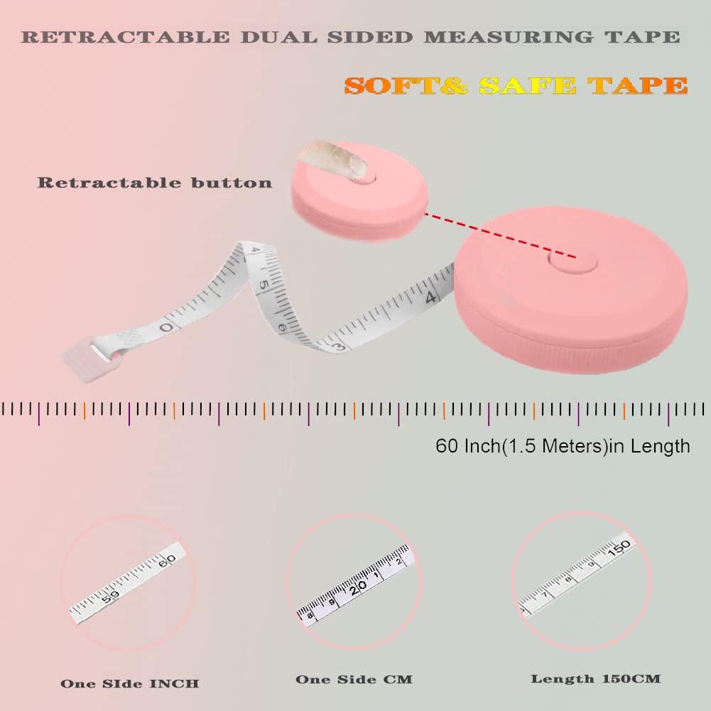 1pc 150cm/60in Body Measuring Tape Soft And Flexible Sewing Tailor Tape Mini  Measuring Tape In Centimeter And Meter