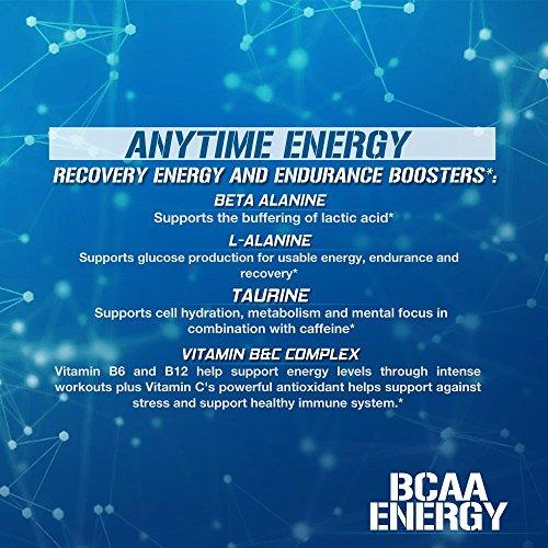 Evlution Nutrition BCAA Anytime Energy Powder Pre Workout Powder with