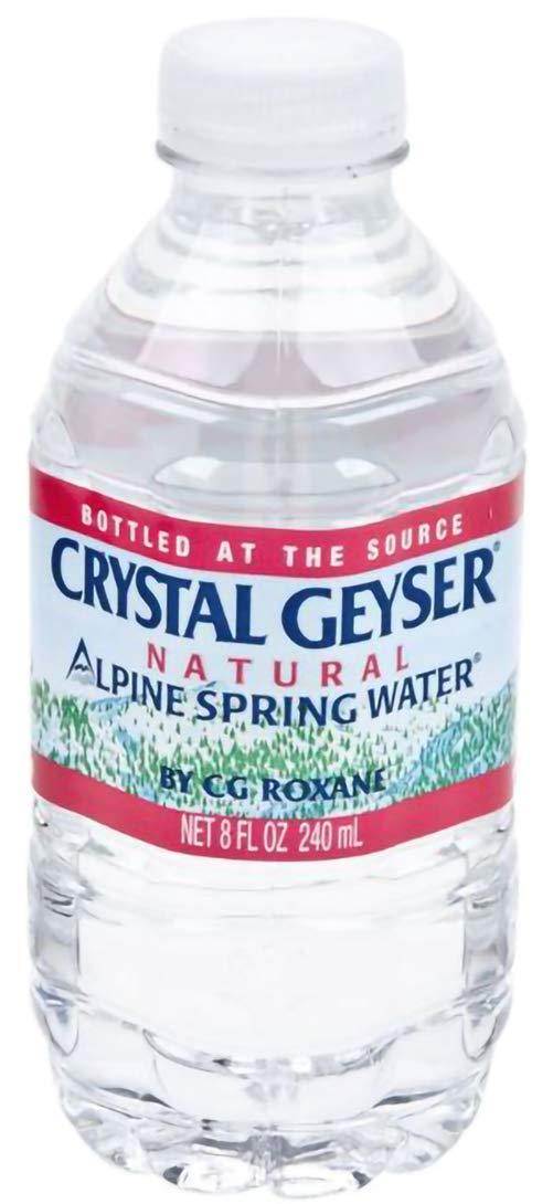 Crystal Geyser Water, Purified Water, 8 Fl Oz (Pack of 15, Total of 120