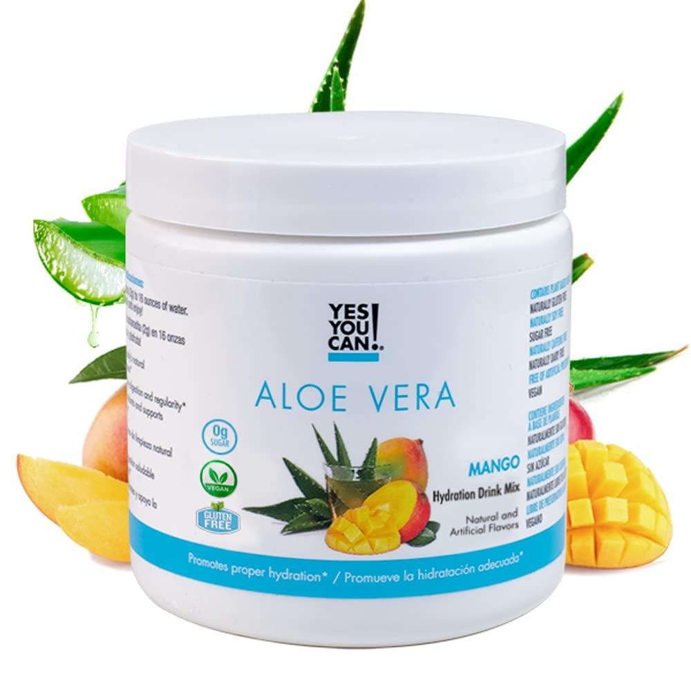 Yes You Can! Aloe Vera Drink Mix Sugar Free Drink Mix Powder (Mango 1