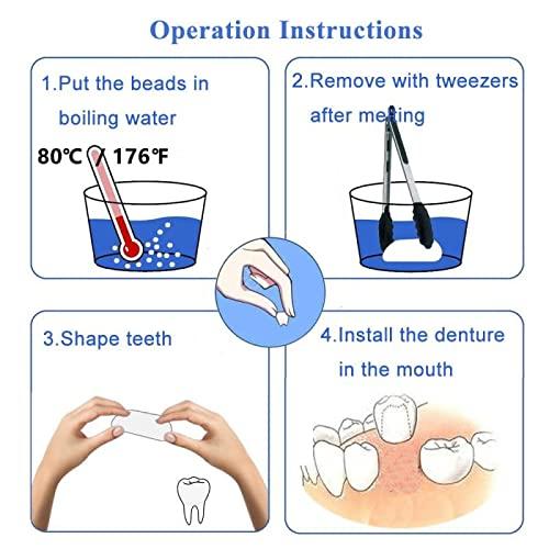  F.ZENI Teeth Repair Kit, Temporary Teeth Replacement Kit, Do it  Yourself Thermal Fitting Beads, Moldable False Teeth for Snap On Instant  and Confident Smile : Health & Household