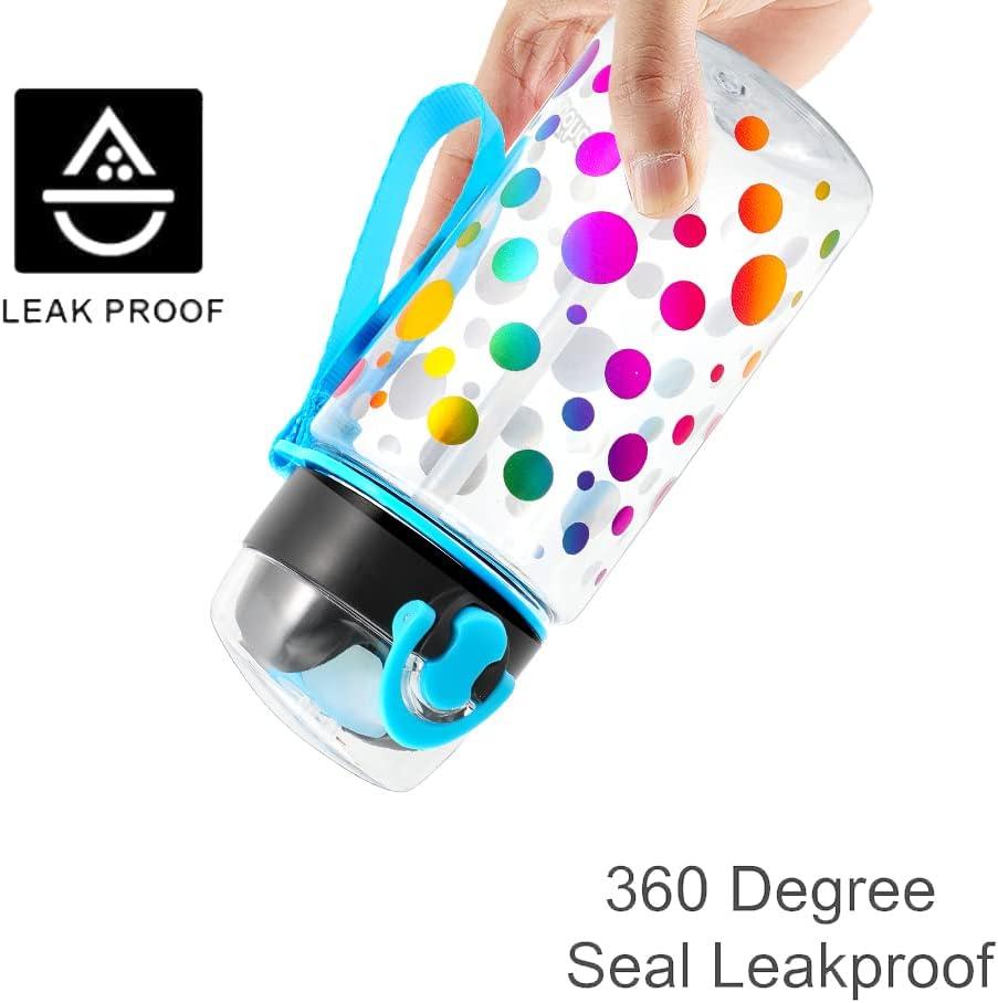 Home Tune Cute Water Bottle for Kids Girls Boys BPA Free & Sturdy