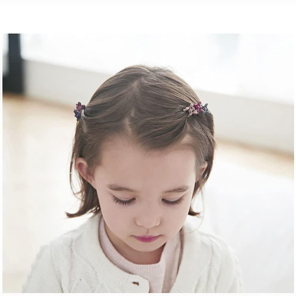 100 Piece Mini Hair Clips for Girls Cute Candy Colors Flower Hair Pins