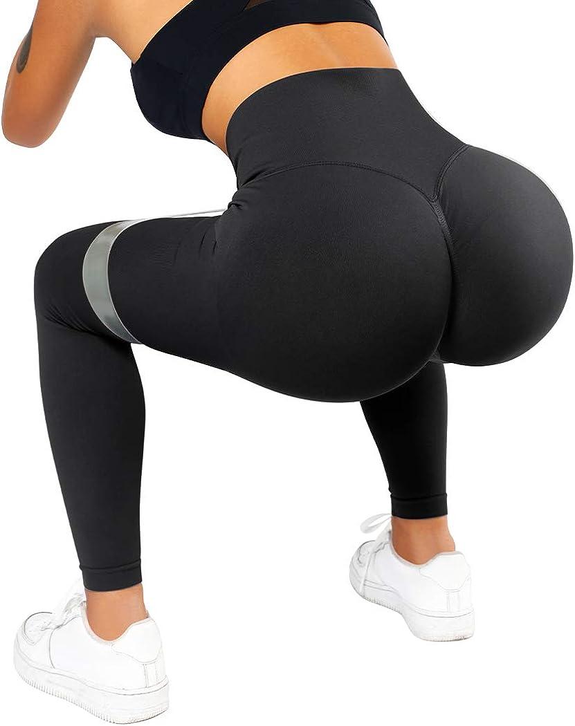 Seamless Leggings for Women Butt Lifting High Waist Yoga Pants Scrunch  Booty Leggings Workout Tights 