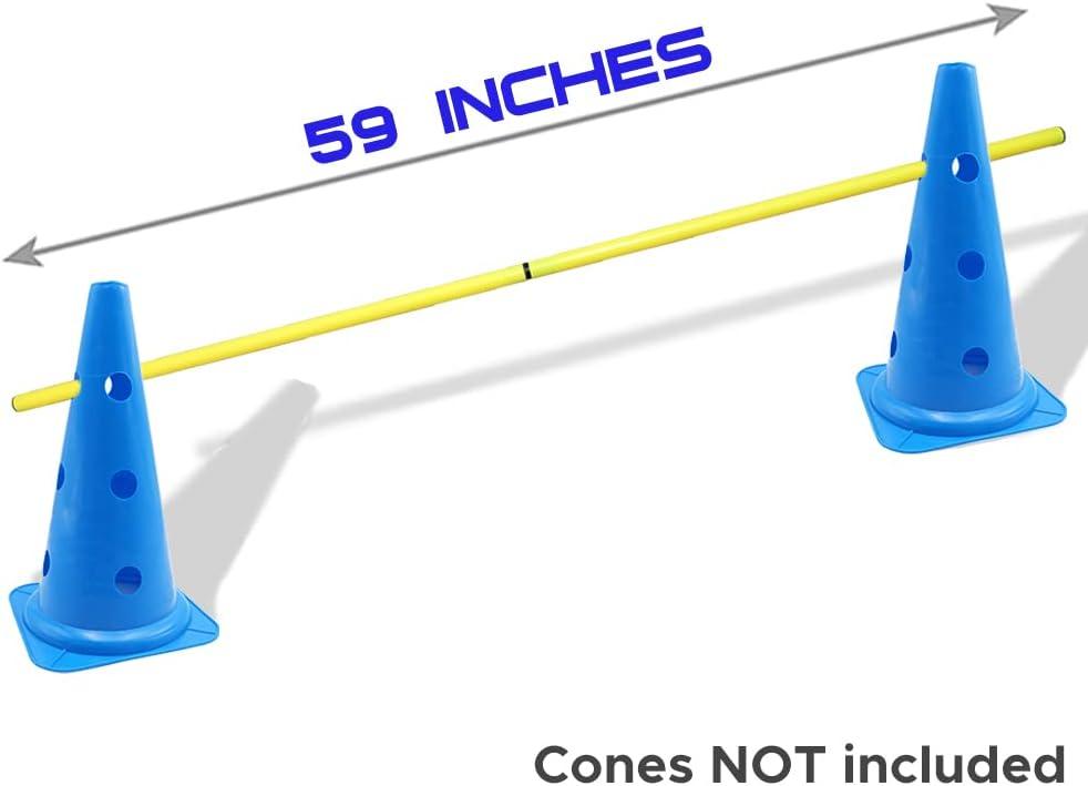 AKA SPORTS GEAR Cone Set 8 Split Soccer Poles