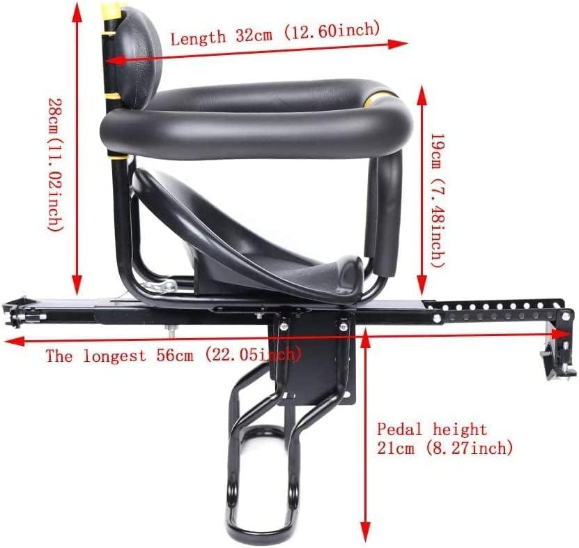 Gdrasuya10 Portable Front Mounted Baby Bike Seat Lightweight Child