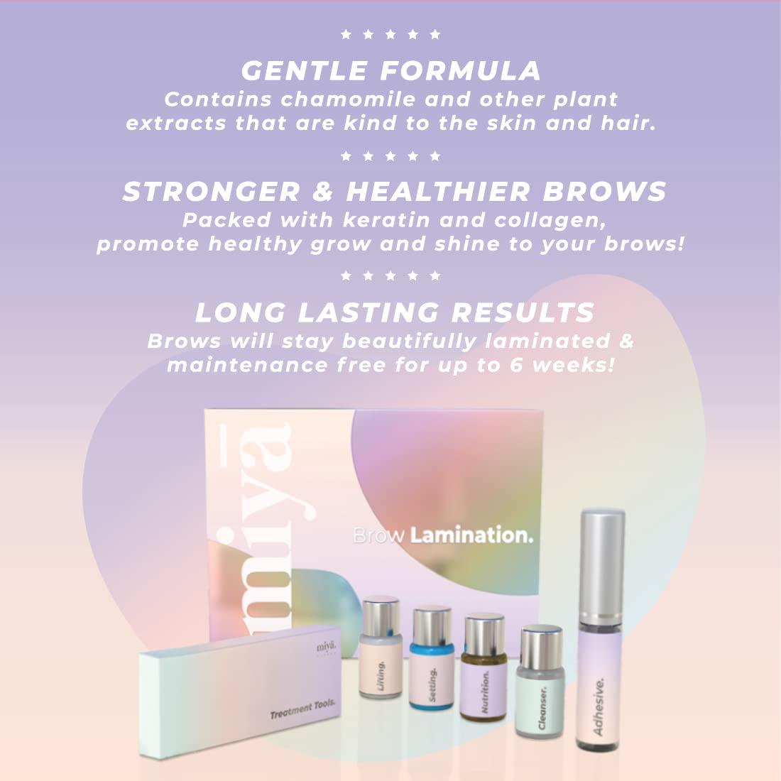 MIYA LASH Brow Lamination Kit Professional Eyebrow Lift with Keratin