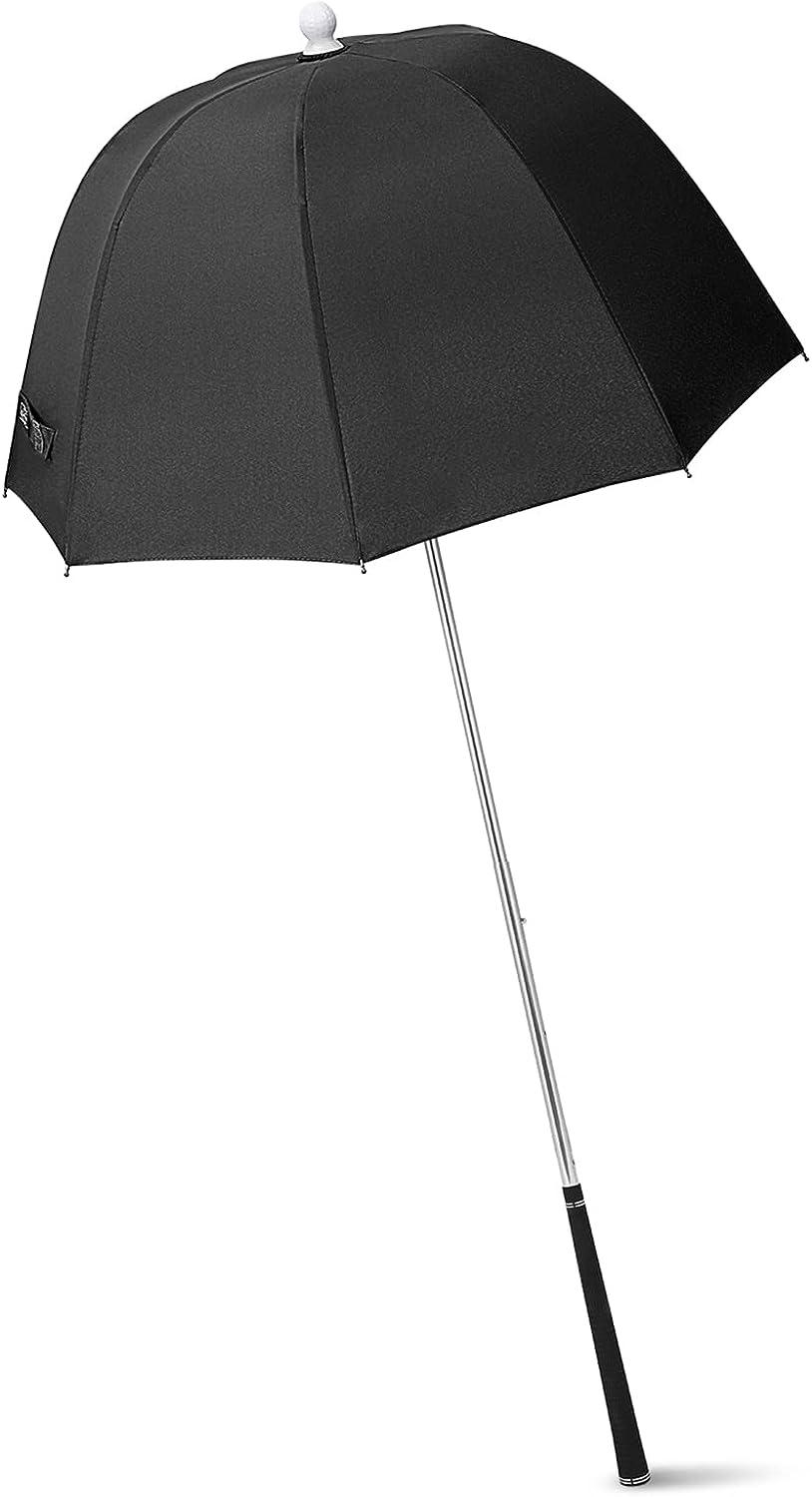 G4Free Golf Bag Umbrella Club Protection Flex Umbrella in Black