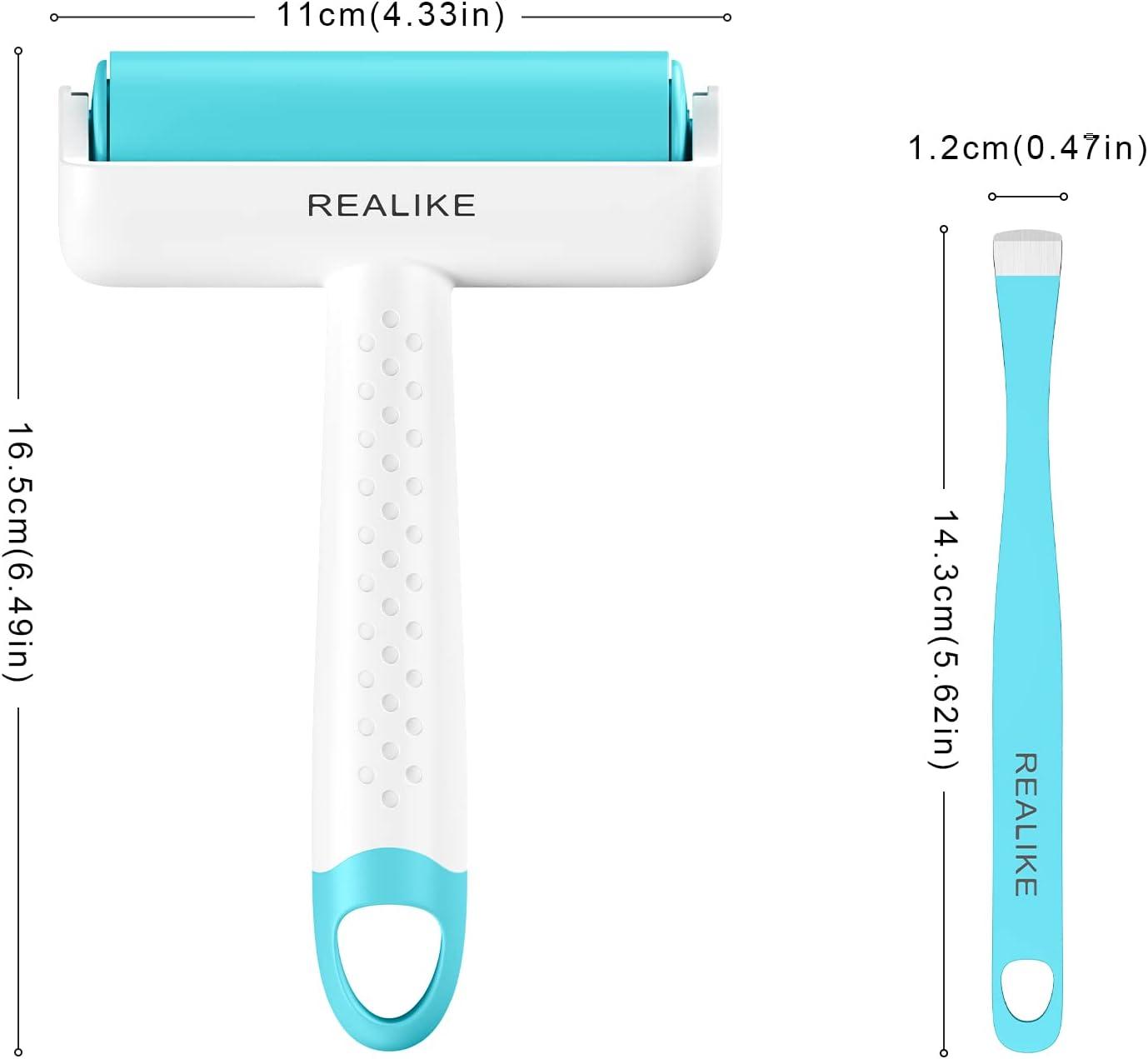 REALIKE Brayer Roller & Mat Tweezers Remover Set for Crafting Cricut