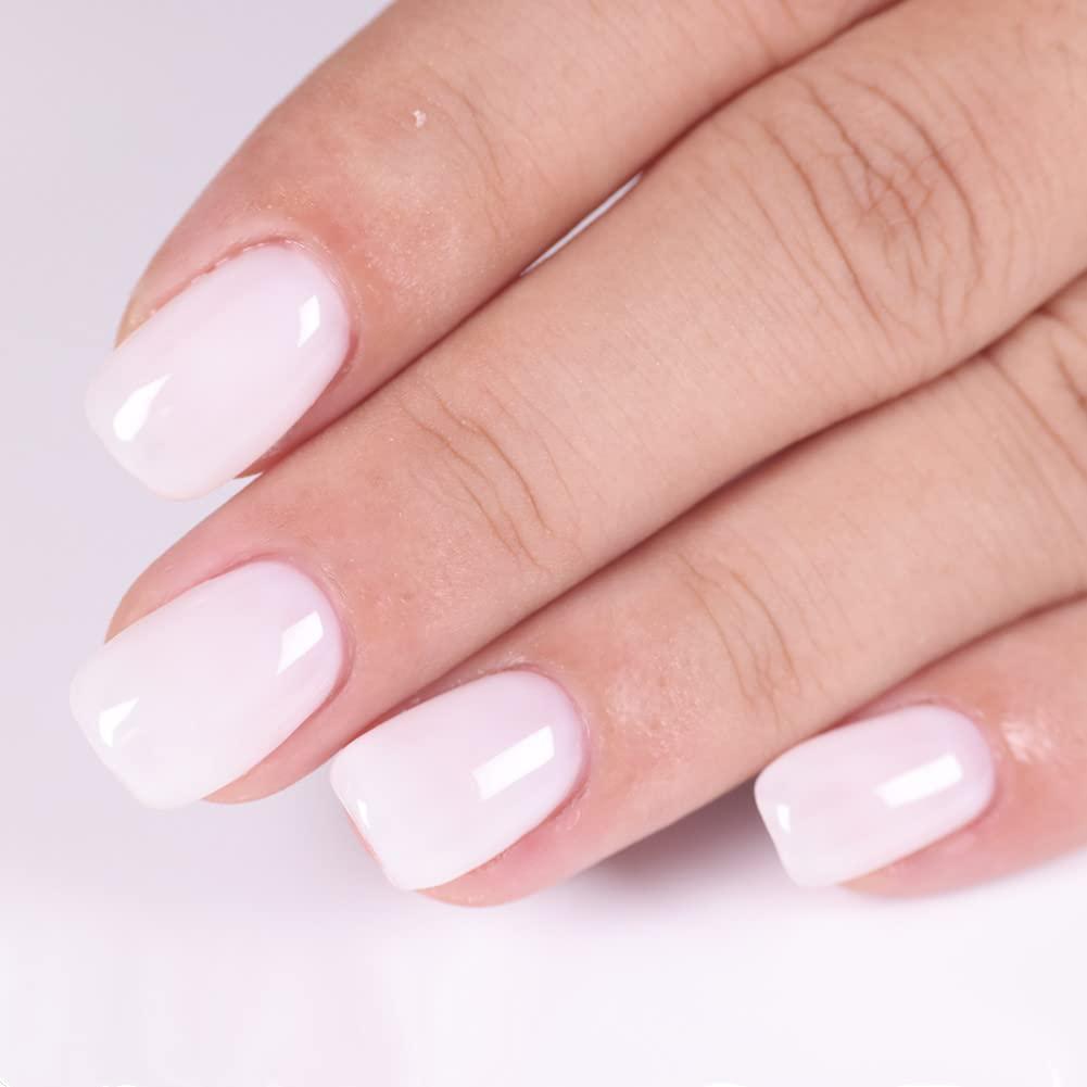 AILLSA Shimmer Gel Nail Polish Light White Glitter Gel Polish Transluc –  EveryMarket