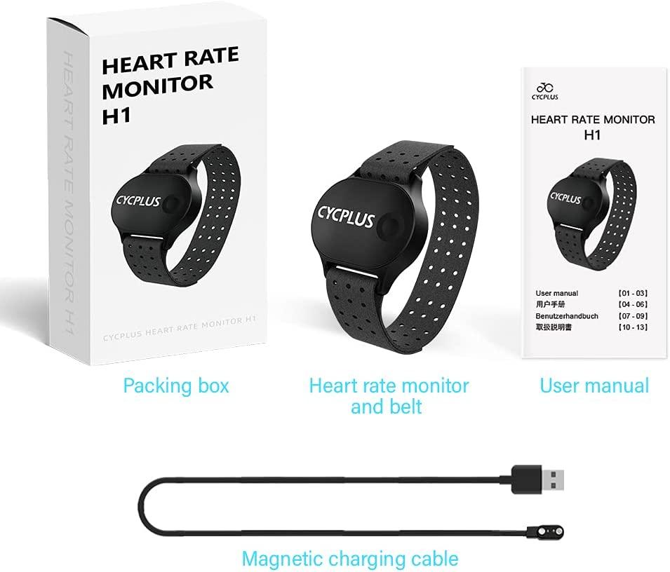 CYCPLUS Heart Rate Monitor Armband Waterproof Heart Rate Sensor