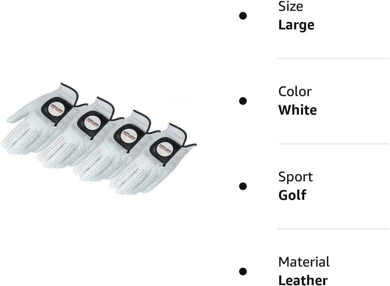KIRKLAND SIGNATURE Golf Gloves Premium Cabretta Leather Large