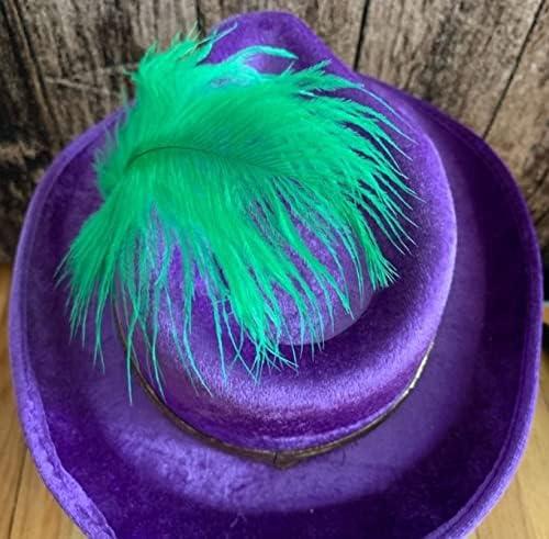 mardi gras fedora hat