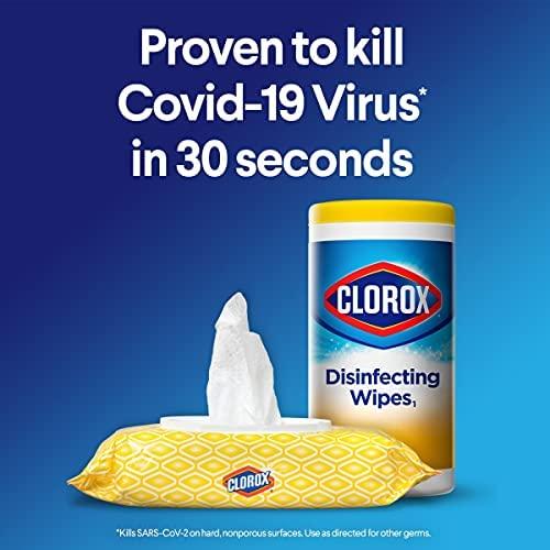 Clorox Disinfecting Wipes Cleaning Wipes Crisp Lemon 75 Count
