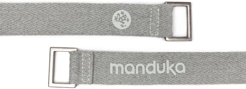 Manduka Yoga Commuter Mat Carrier - Eco-Friendly Cotton, Easy to Carry,  Hands-Free, For All Mat Sizes, 68 x 1.5 Heather Grey and Bliss