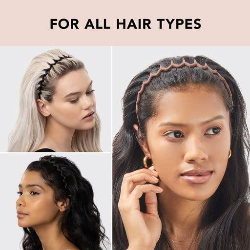 Kitsch Zig Zag Headbands Recycled Plastic Hair Band for Men & Women