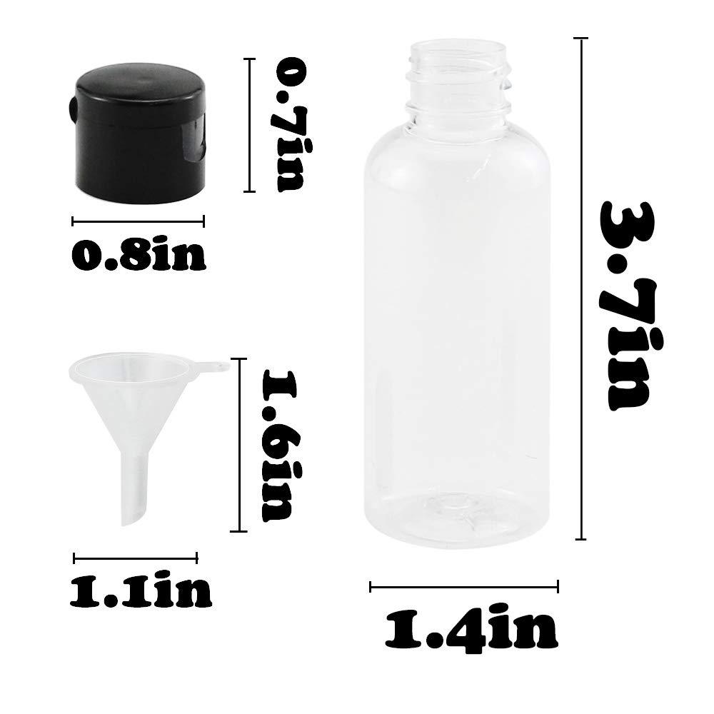1.6 oz Clear Glass Mini Bottles