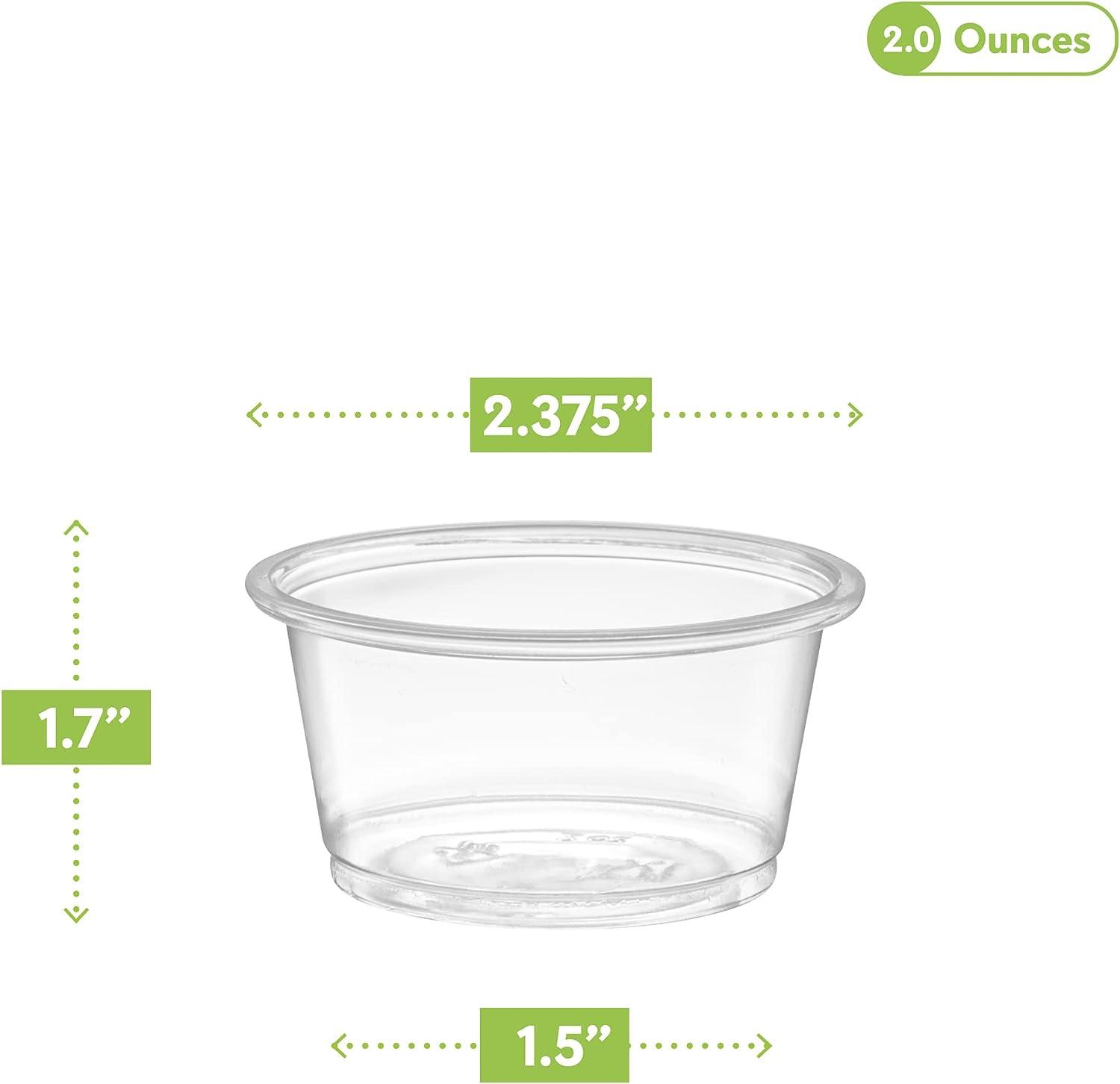 5 oz - 200 Sets Clear Diposable Plastic Portion Cups With Lids, Small Mini  Containers For Portion Controll, Jello Shots, Meal Prep, Sauce Cups, Slime,  Condiments, Medicine, Dressings, Crafts, Disposable Souffle Cups