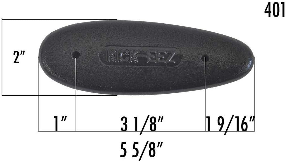 KickEEZ Grind to Fit Recoil Pad with Sorbothane, All Purpose Red, ScrewOn Backing for Shotgun