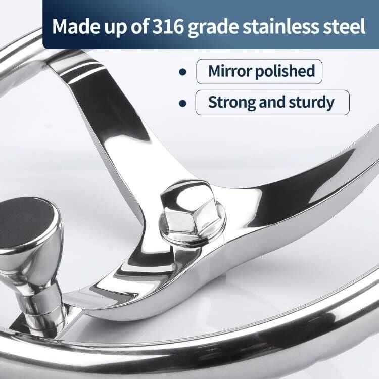 316 Stainless Steel 5/818 Steering Wheel Center Nut for SeaStar and