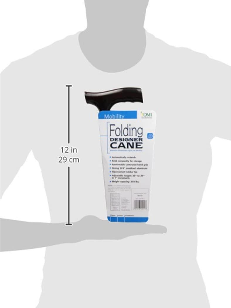 DMI Designer Folding Cane, Walking Cane, Foldable Cane for Men and