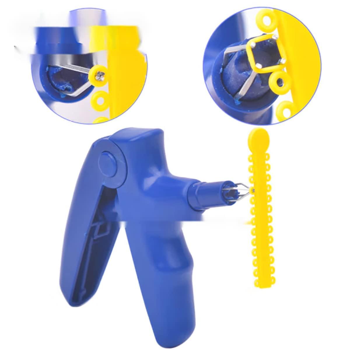 Dental Orthodontic Braces Rubber Band Tool Kit with Ligature Ties & Gun