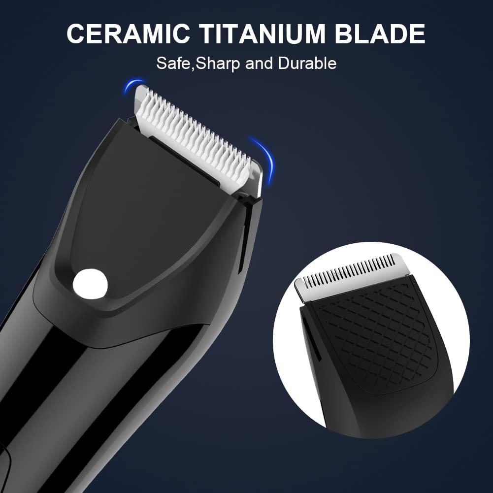 Hatteker Professional Electric Groin Hair Trimmer for Men - Waterproof ...