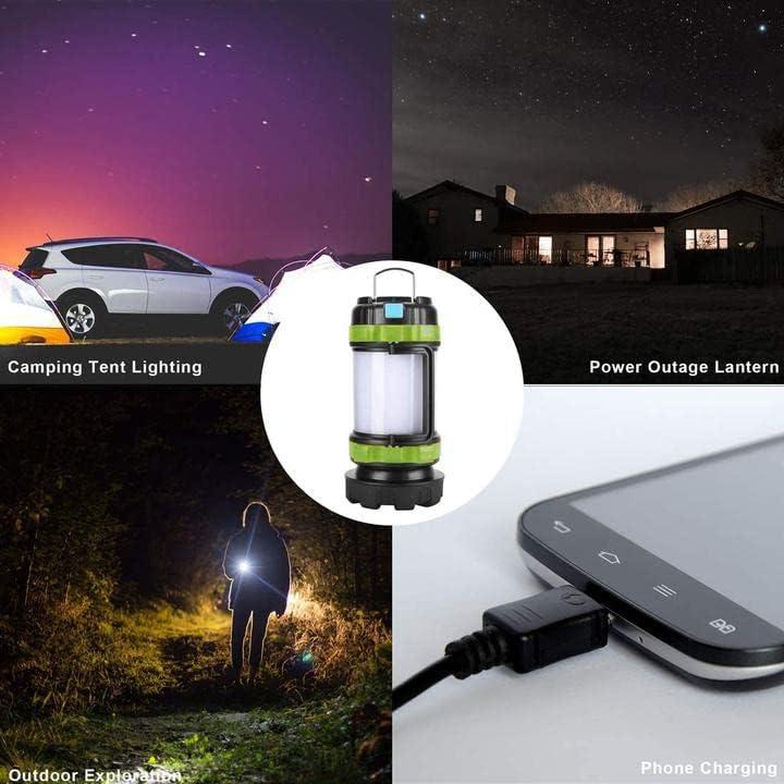 Camping Lantern Rechargeable , AlpsWolf Camping Flashlight 4000 Capacity  Power Bank,6 Modes, IPX4 Waterproof, USB Charging Cable Included