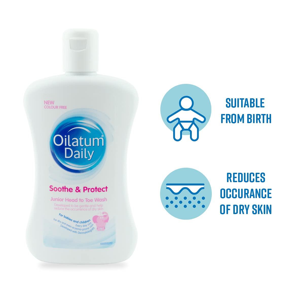 Oilatum Daily Junior Head To Toe Wash for Dry skin 300 ml