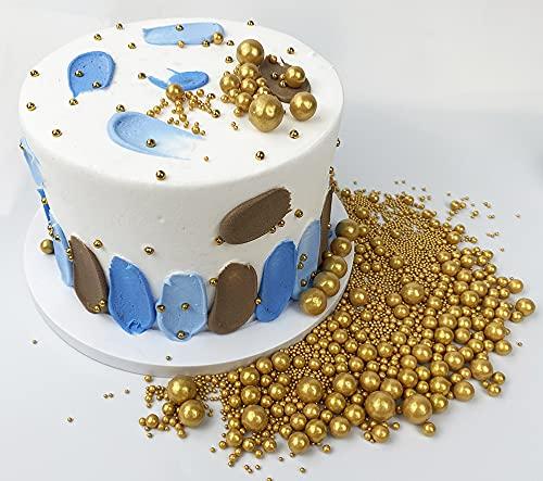 Happy Birthday Cake Decor Gold - Spritz™