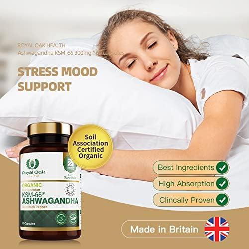 Organic Ashwagandha Capsules 1200mg - Enhanced With 100mg Organic KSM 66 5 Withanolides 200mg Organic Turmeric And Organic Black Pepper 1500mg Total Per Serving - View #10