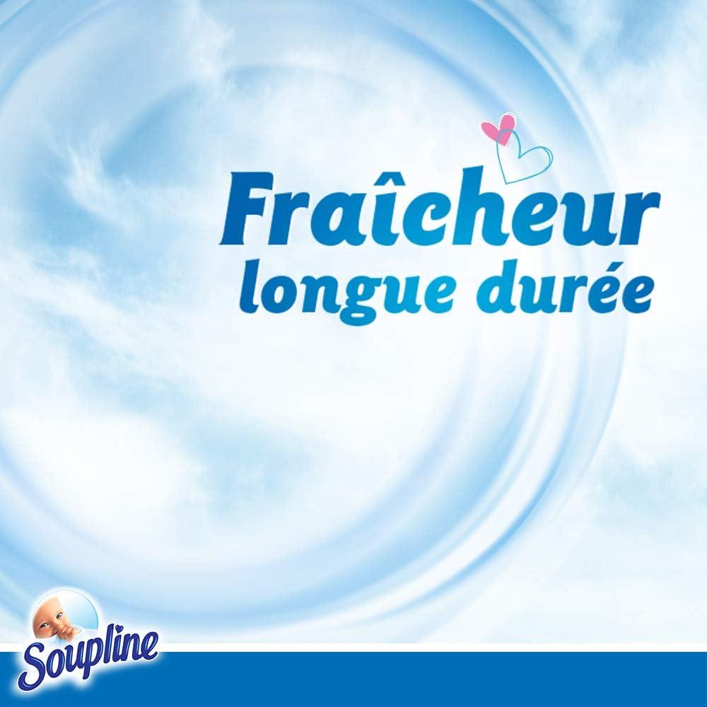 Soupline Grand Air, Confezione Da 4 Da 20 Salviette Per Asciugatrice, Ammorbidente E Cura Della Biancheria