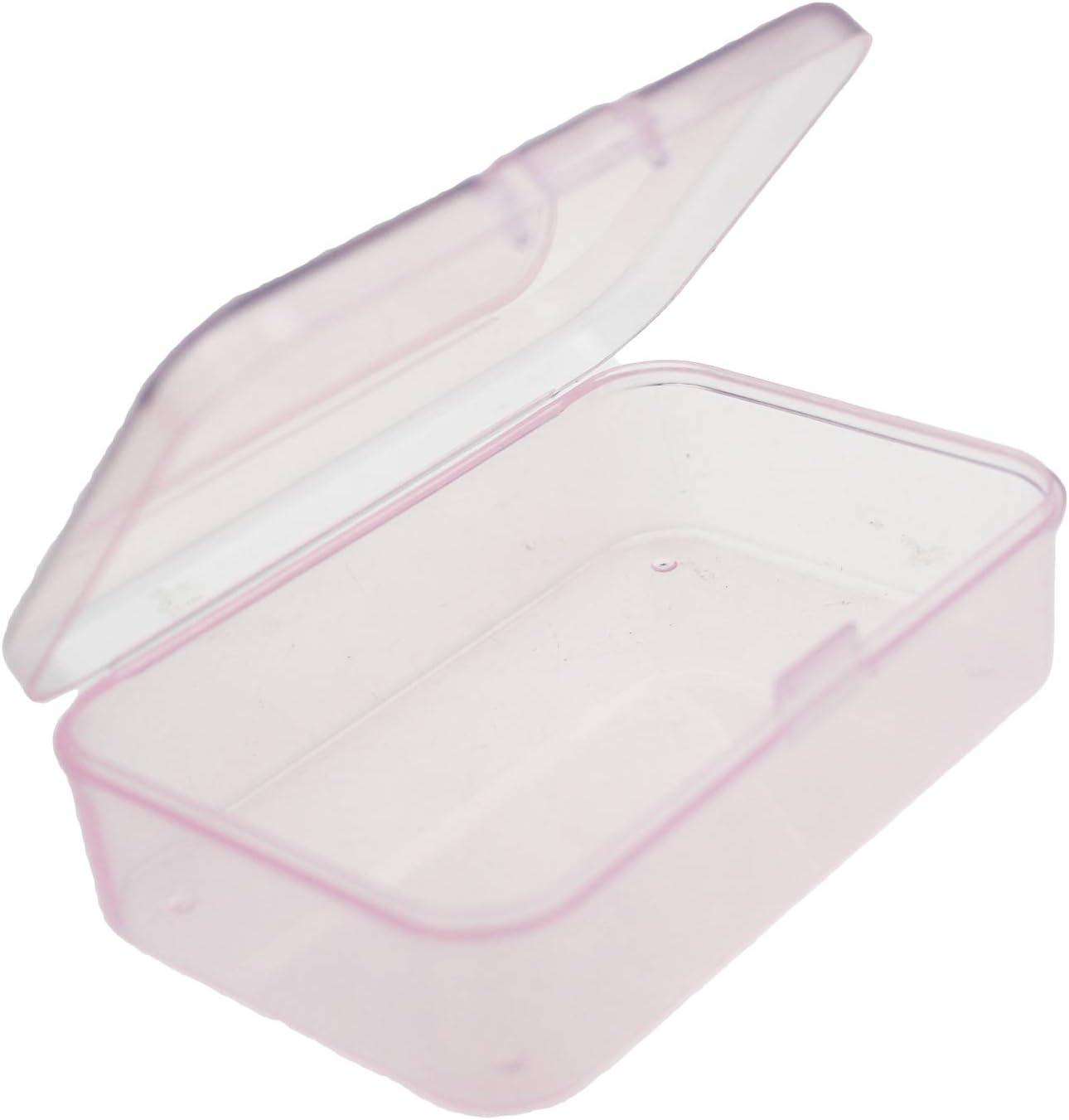 Goodma 12 Pieces Mini Rectangular Plastic Boxes - Pink Storage ...