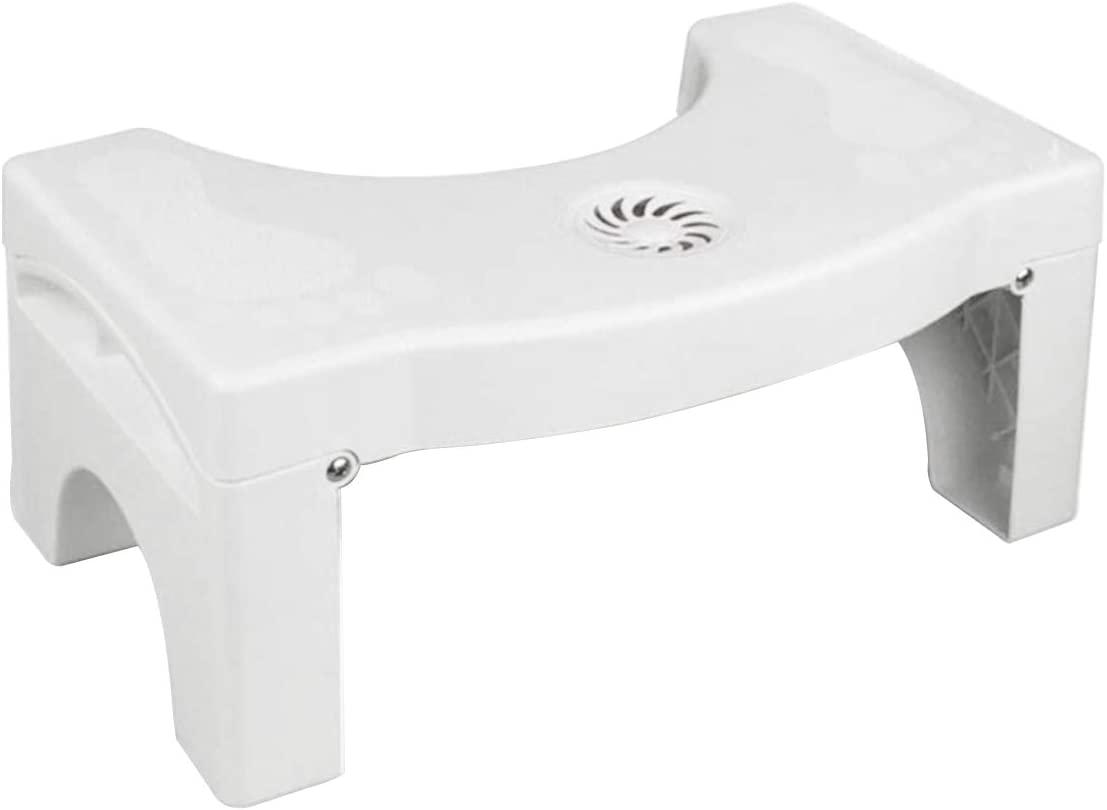 7" Folding Squatting Toilet Stool Foldable Bathroom Stools Toilet Step