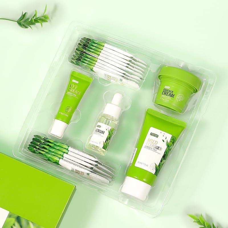 Green Tea Skincare Set - 19-in-1 Hydrating Gift Kit for Teen Girls