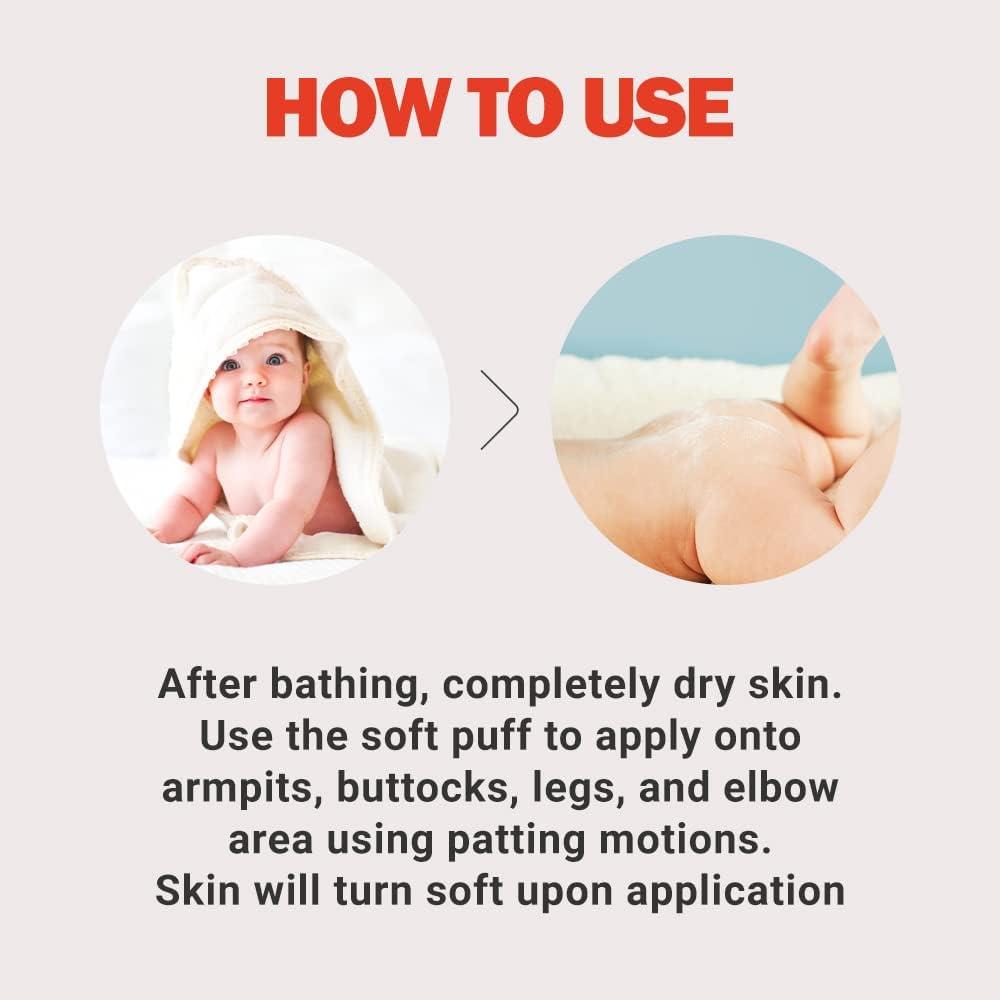 ATOPALM Derma Soothing Powder Pact, 0.8 Oz, Talc Free Baby Dusting