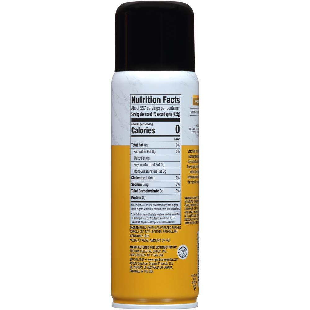 Spectrum Essentials Canola Oil Cooking Spray, 6 oz