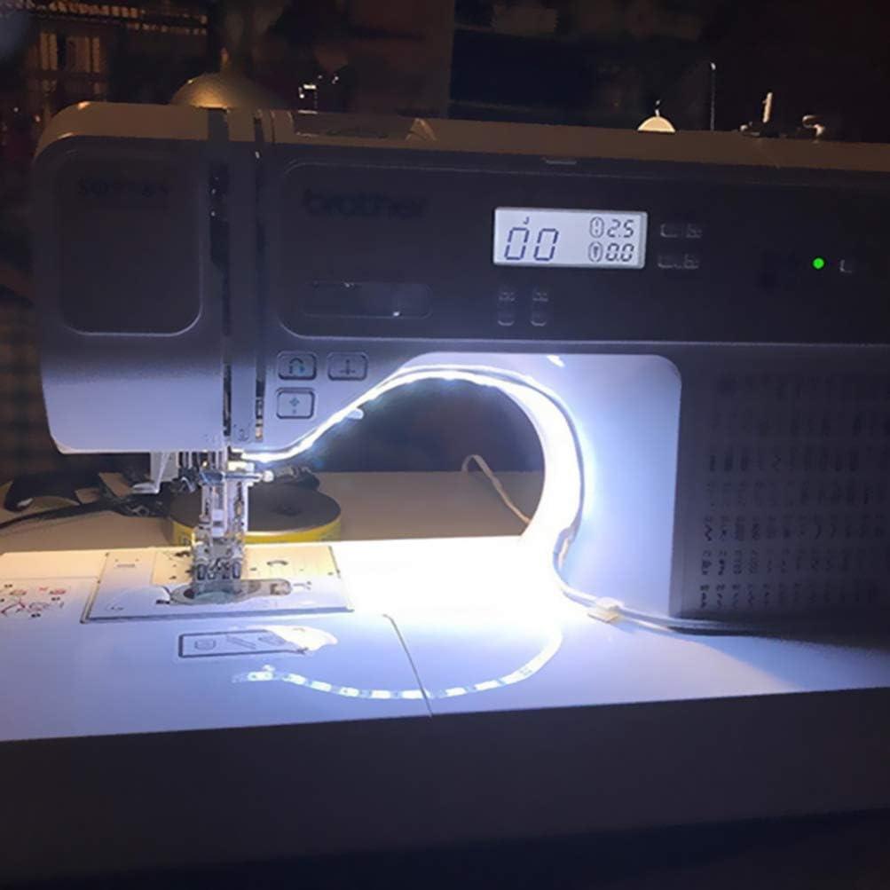 Mobestech 2pcs Sewing Machine LED Light Strips Self-Adhesive Strip Lights 2  Meters 5V USB 6500K