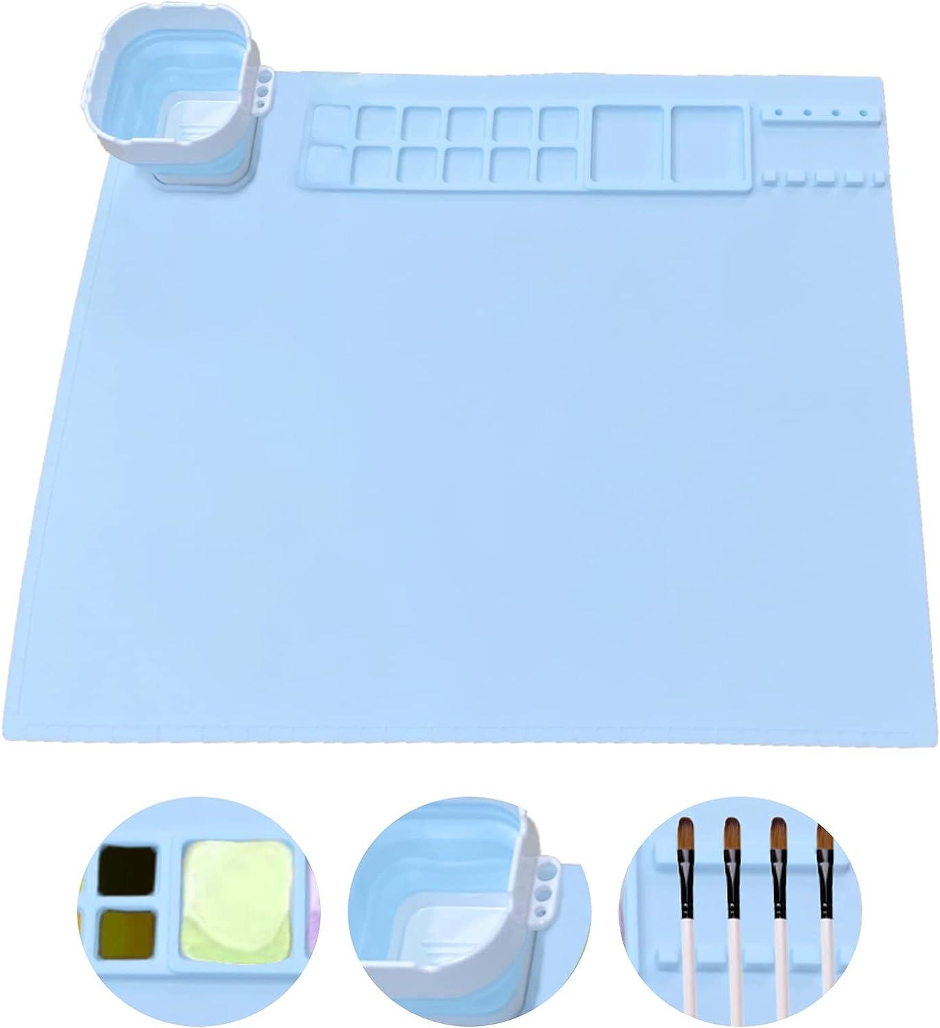 Silicone Craft Mat,painting Mat With Cup, Non Stick Silicone Sheet Creator  Mat For Art,diy Jewelry Casting,drawing,clay