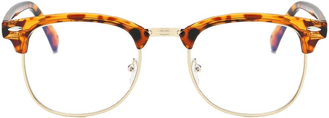 Stylish Myopia Glasses for Men Women Transparent Brown