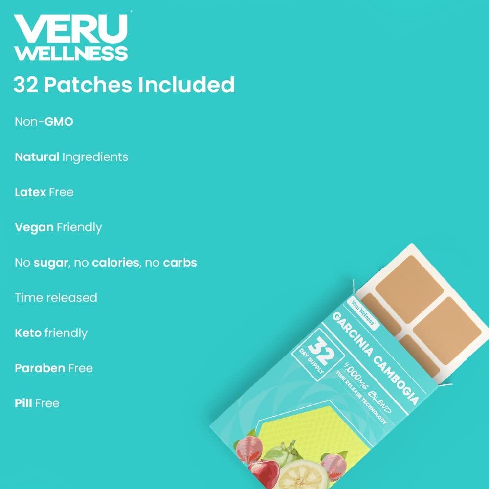 Veru Wellness Garcinia Cambogia Weight Management Patch Pure Blend