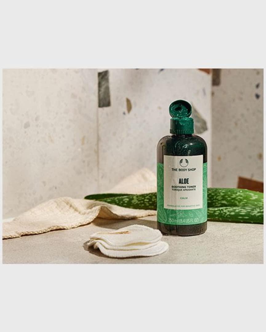 Buy The Body Shop Aloe Vera Toner for Sensitive Skin - Vegan Formula 250ml  | International Shipping | Buy Now with Express International Delivery |  GoSupps.com
