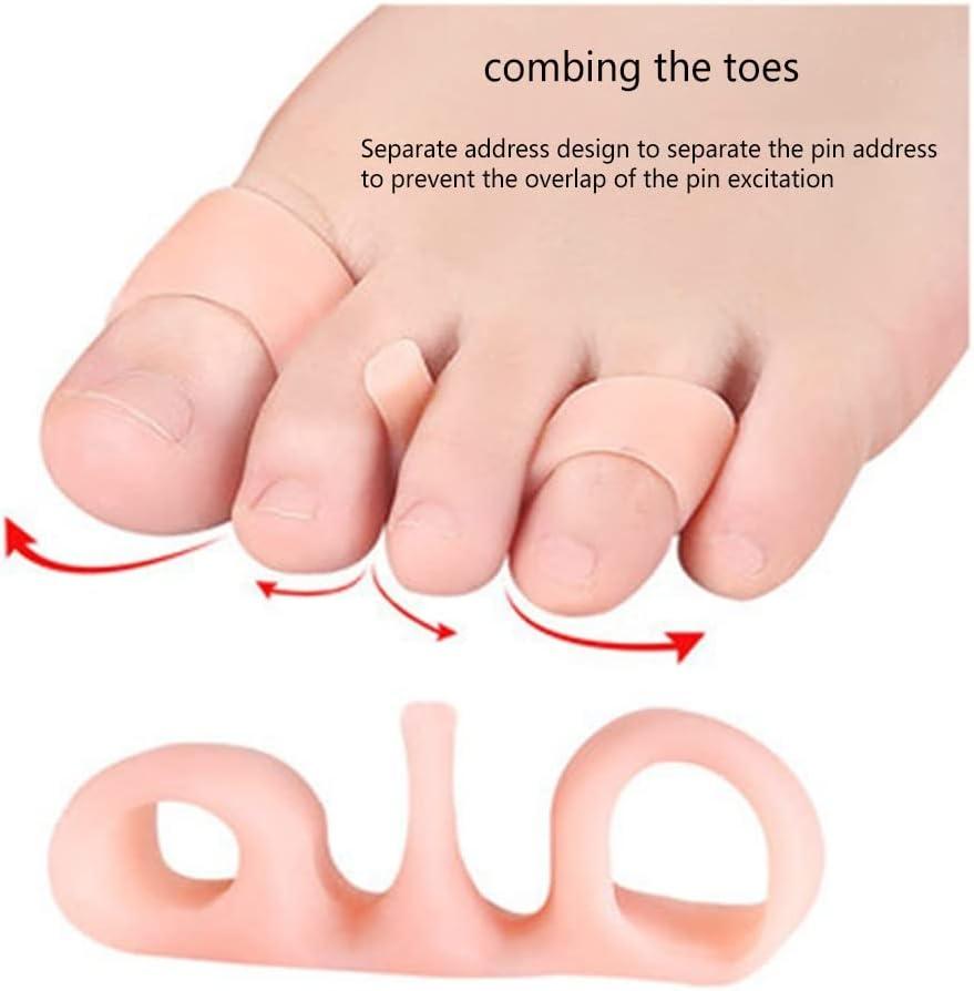 Silicone Toe Spacers 5 Pack for Yoga, Bunion Relief, and Overlapping